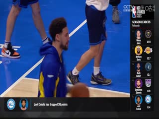 NBA常规赛 勇士VS雷霆 20231209